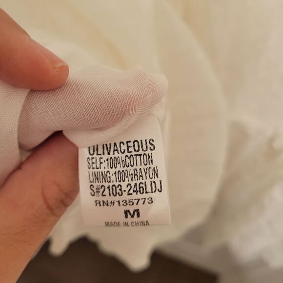 Olivaceous Summer white dress - Picture 5 of 5